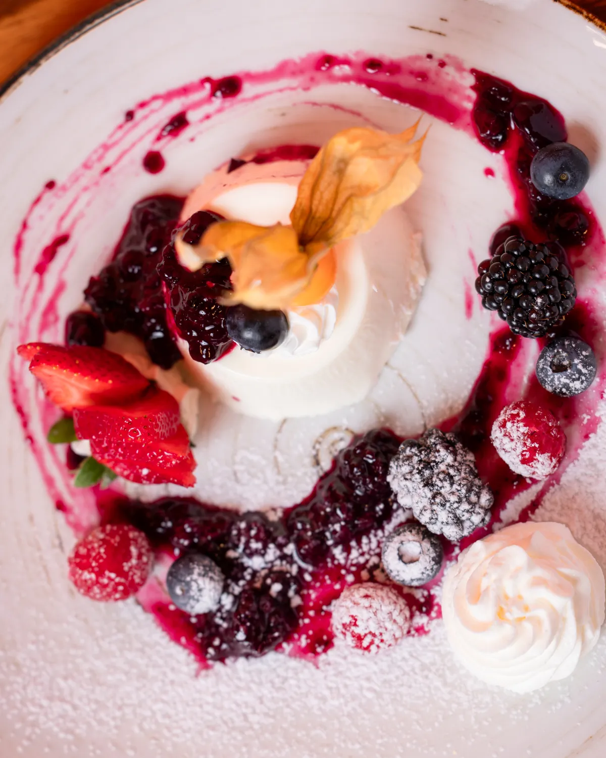 Panna cotta dettaglio