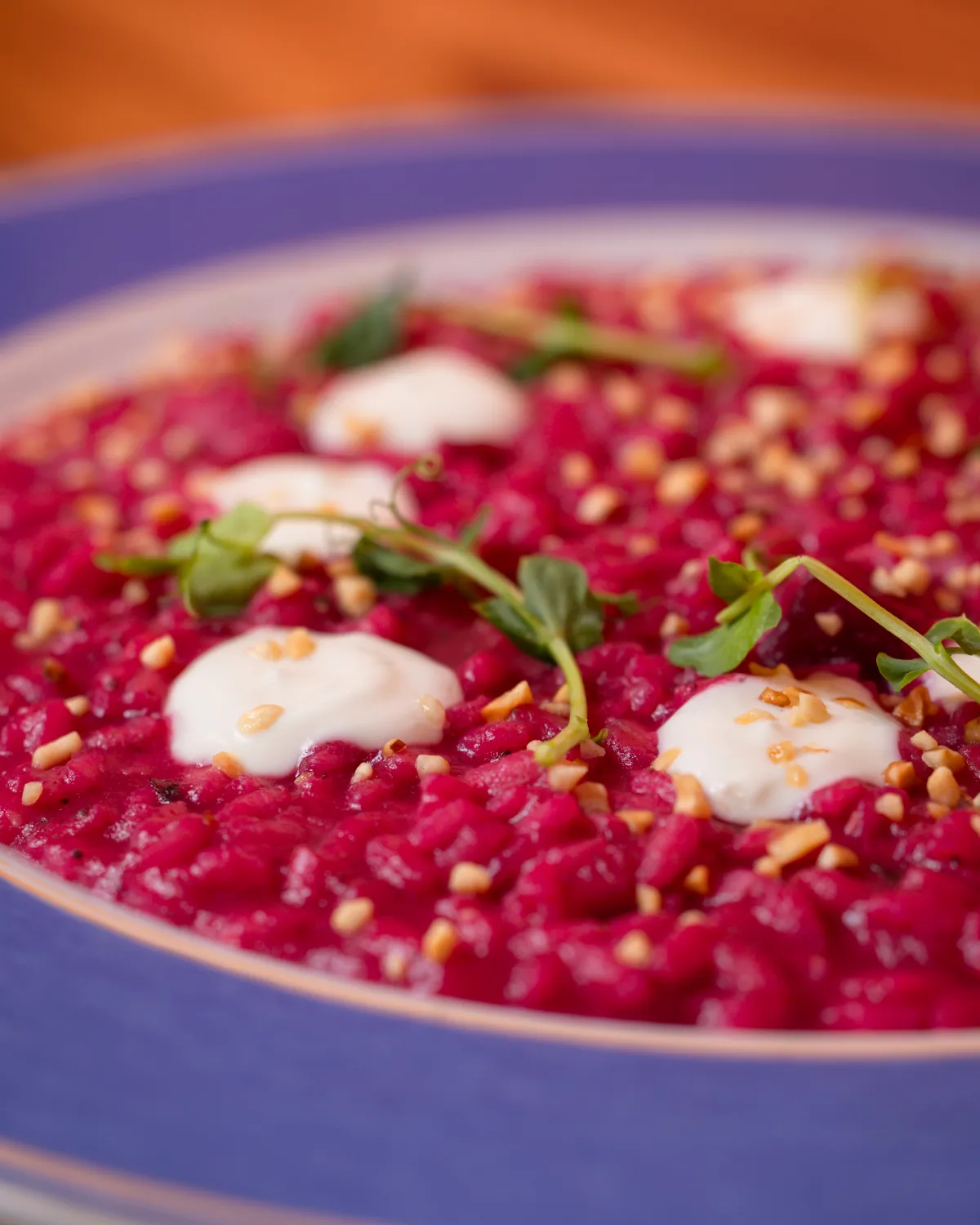 Risotto alla barbabietola dettaglio